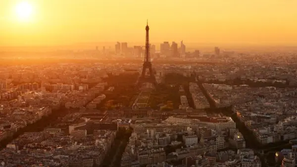 Coucher de soleil sur Paris Paris-sunset